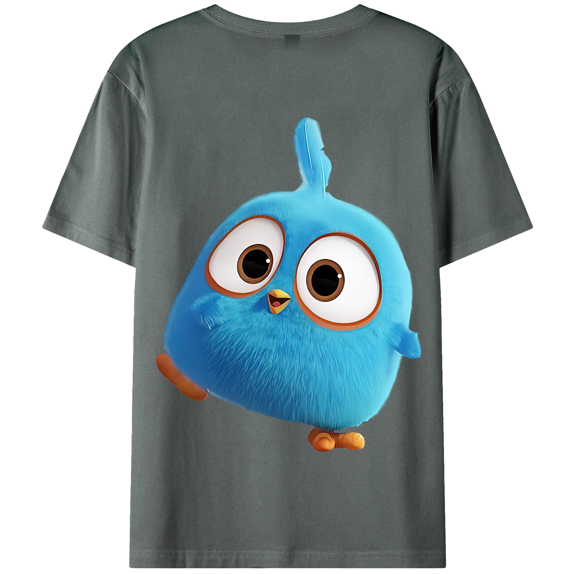 （画像用） Angry Birds アングリーバード 綿100％半袖Tシャツ（背面プリント）